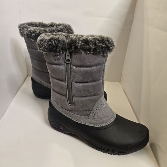 The North Face Women's Shellista III Pull-On Boots US Size 8 Gray Purple Winter - Picture 1 of 16